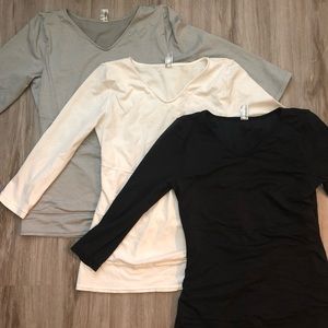 Flexees Shapewear 3 pack shirts